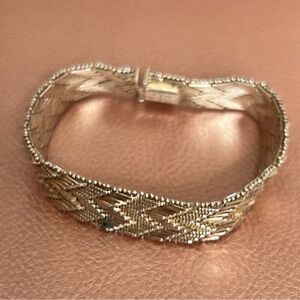Vintage TJ19 Mex925 Sterling Riccio Chevron Bracelet